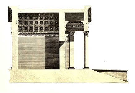 Tafel 042b Spalato - Jupitertempel Querschnitt - Robert Adam 1764