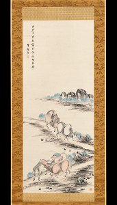 Takahashi Sōhei - Oxen and Herdboy - 2015.300.184 - Metropolitan Museum of Art
