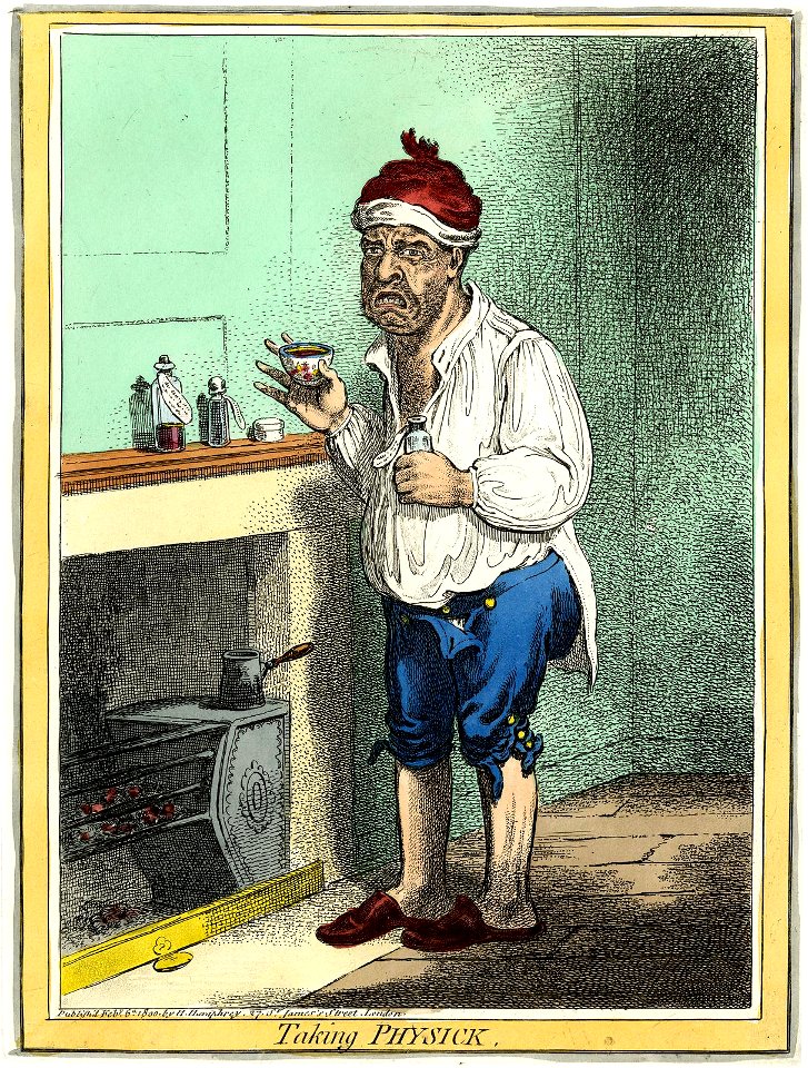 Taking Physick. (BM 1868,0808.6851)