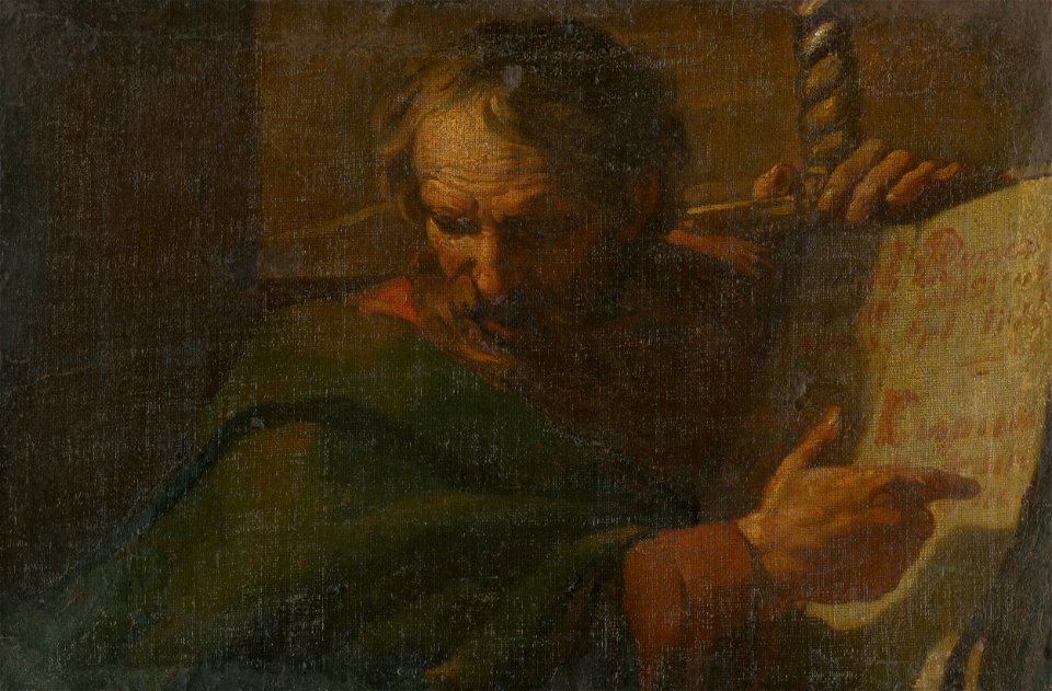 Taliansky maliar z 2. polovice 17. storočia - Saint Paul Reads from a Book - O 2804 - Slovak National Gallery