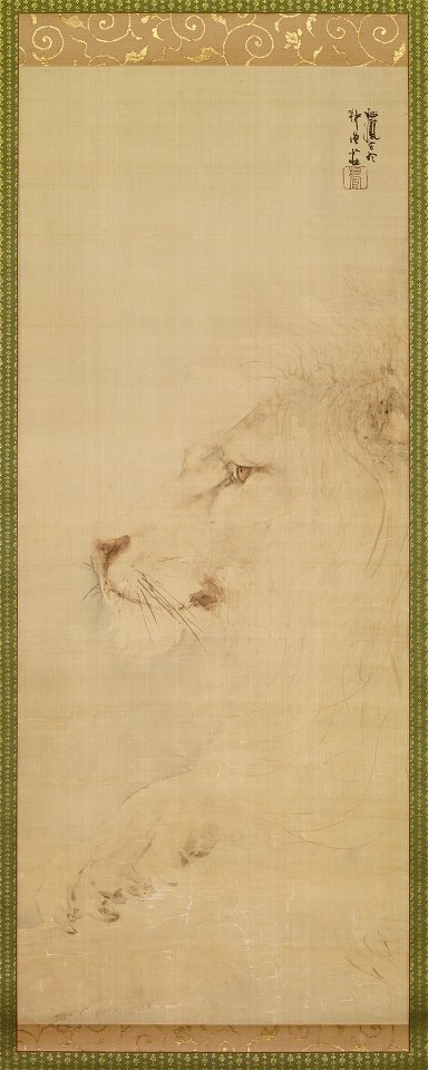 Takeuchi Seiho - Head of a Lion - 2003.105.1 - Yale University Art Gallery