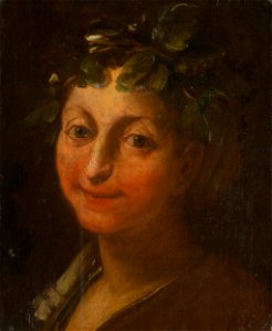 Taliansky maliar okolo polovice 17. storočia - Hlava Bacchantky - O 3783 - Slovak National Gallery