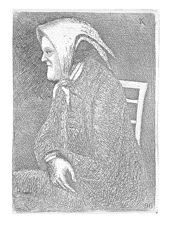 Tam Neill the storyteller portraying Old Wife