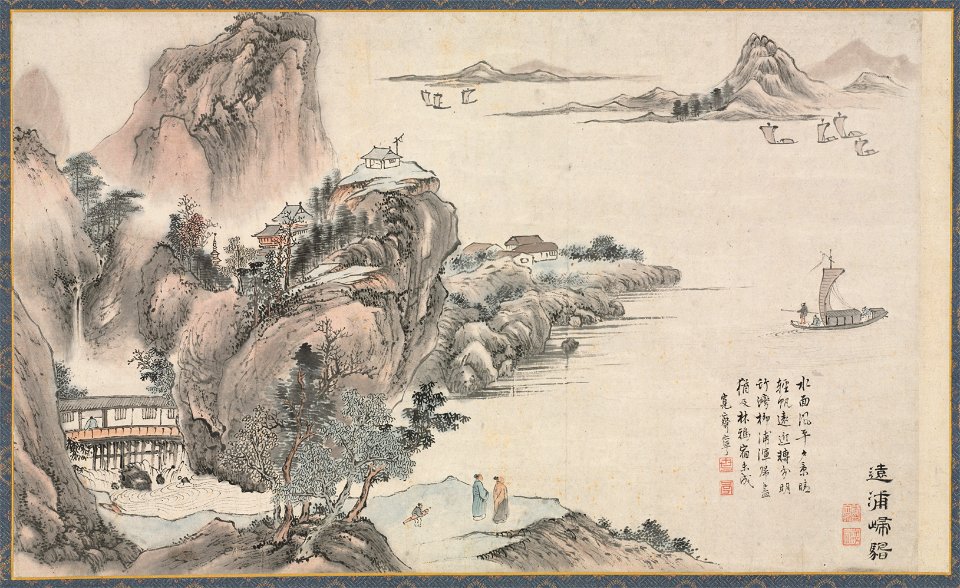 Tani Bunchō - One of Eight Views of Xiao and Xiang Rivers - 1980.188.3 - Cleveland Museum of Art