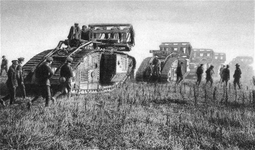 Tank Angriff auf Hindenburglinie Bellicourt September 1918
