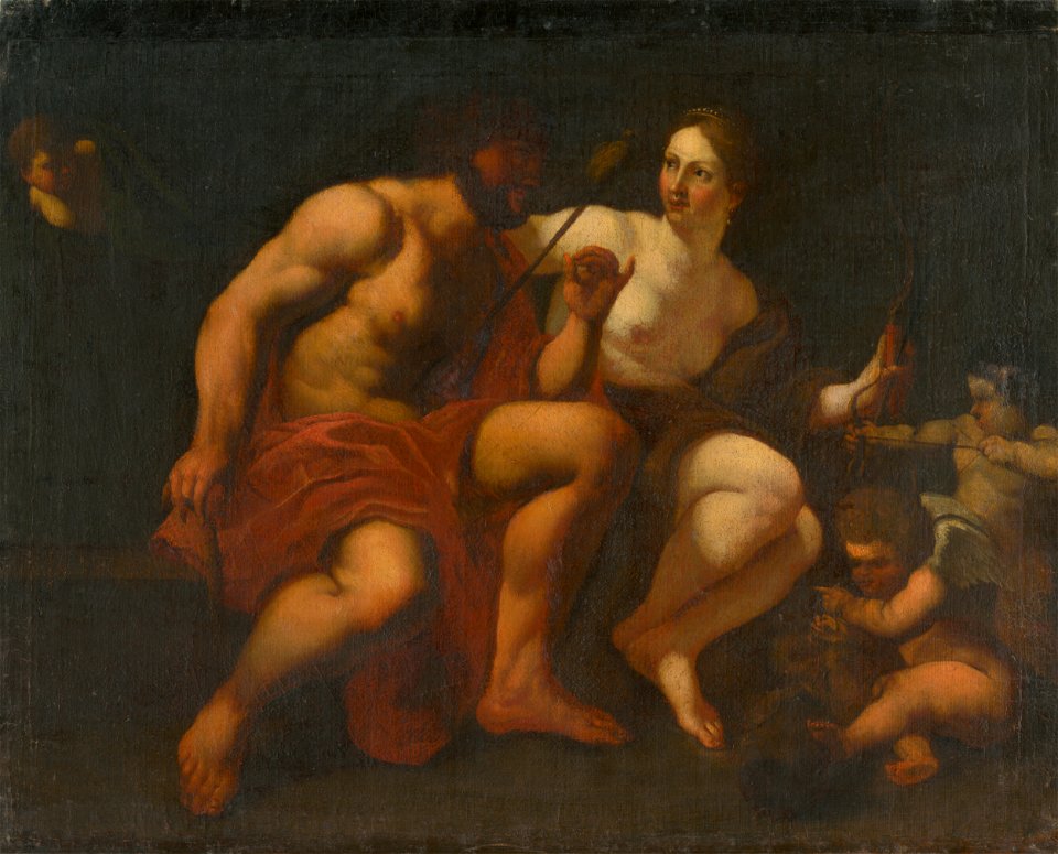 Taliansky majster - Herakles a Omfale - O 1119 - Slovak National Gallery