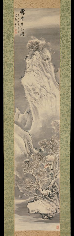 Tani Bunchō - Brewing Tea in a Snow-Covered Hut - 1975.268.113 - Metropolitan Museum of Art