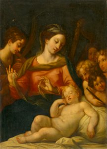 Taliansky maliar zo 16. storočia - Madonna with Child among Children - O 233 - Slovak National Gallery