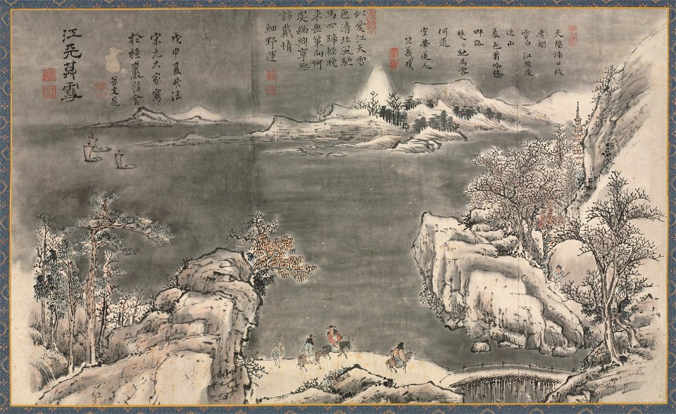 Tani Bunchō - One of Eight Views of Xiao and Xiang Rivers - 1980.188.2 - Cleveland Museum of Art
