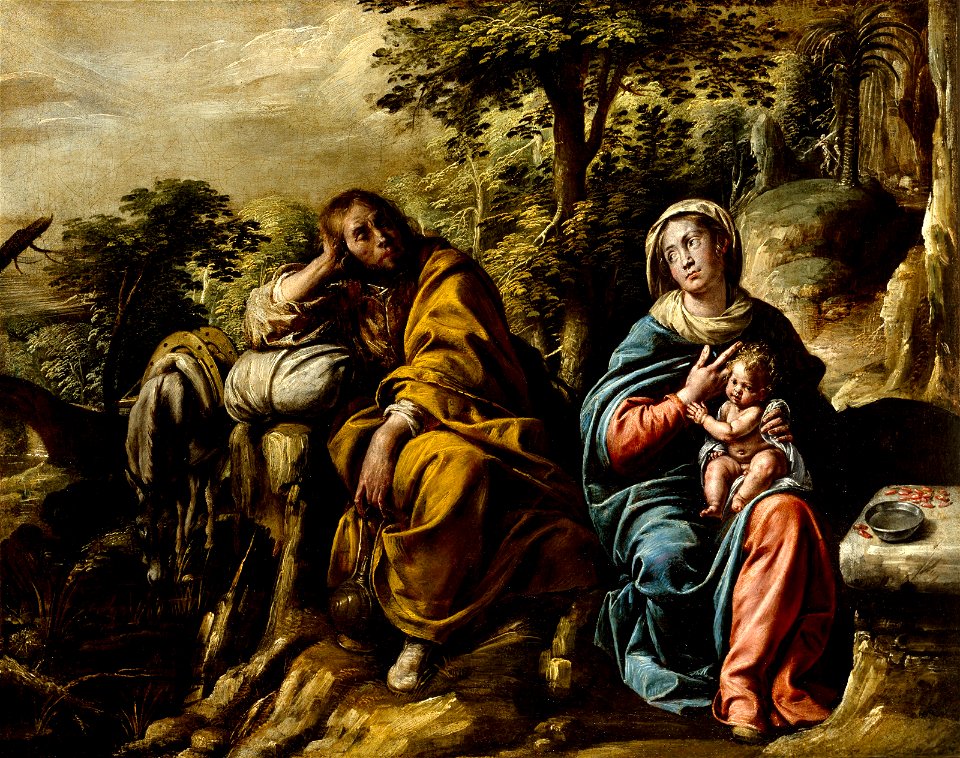 Tanzio da Varallo - The Rest on the Flight into Egypt - 61.69 - Museum of Fine Arts