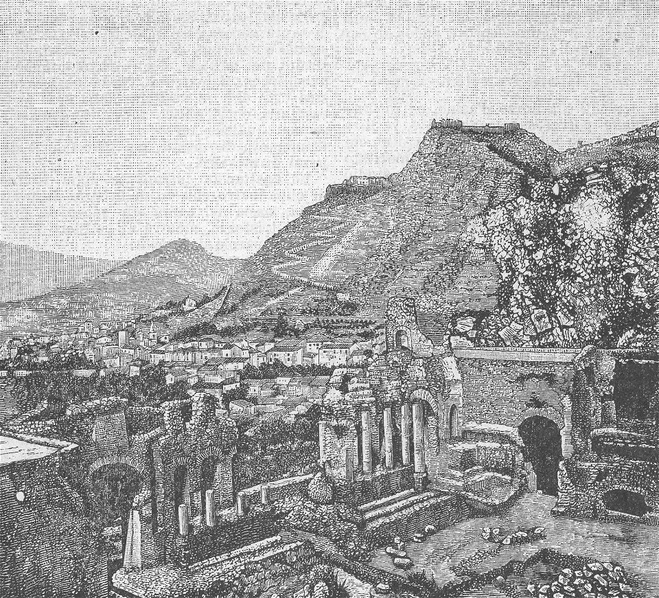 Taormina – Teatro Greco. (xilografia)