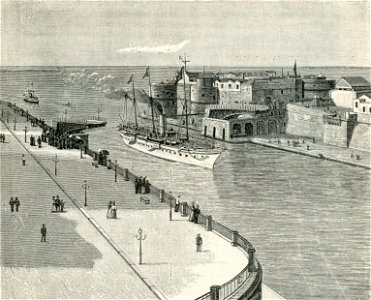 Taranto Veduta del Canale col Ponte aperto