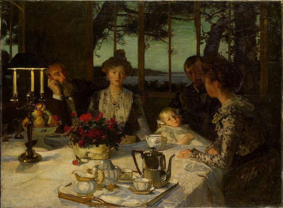 Talking in the Twilight (Lucien Simon) - Nationalmuseum - 18605
