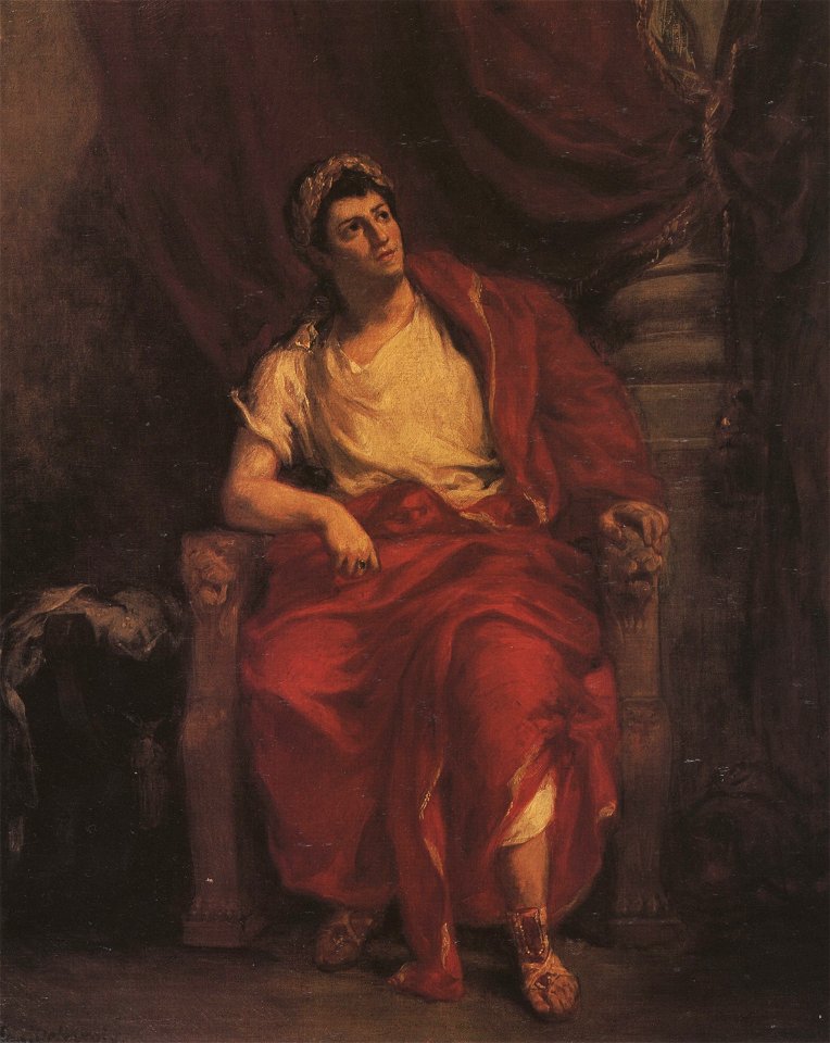 Talma as Nero in Britannicus by Racine - Delacroix - zeno