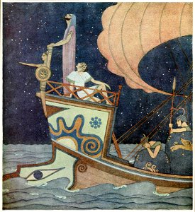 Tanglewood tales - Dulac color frontispiece