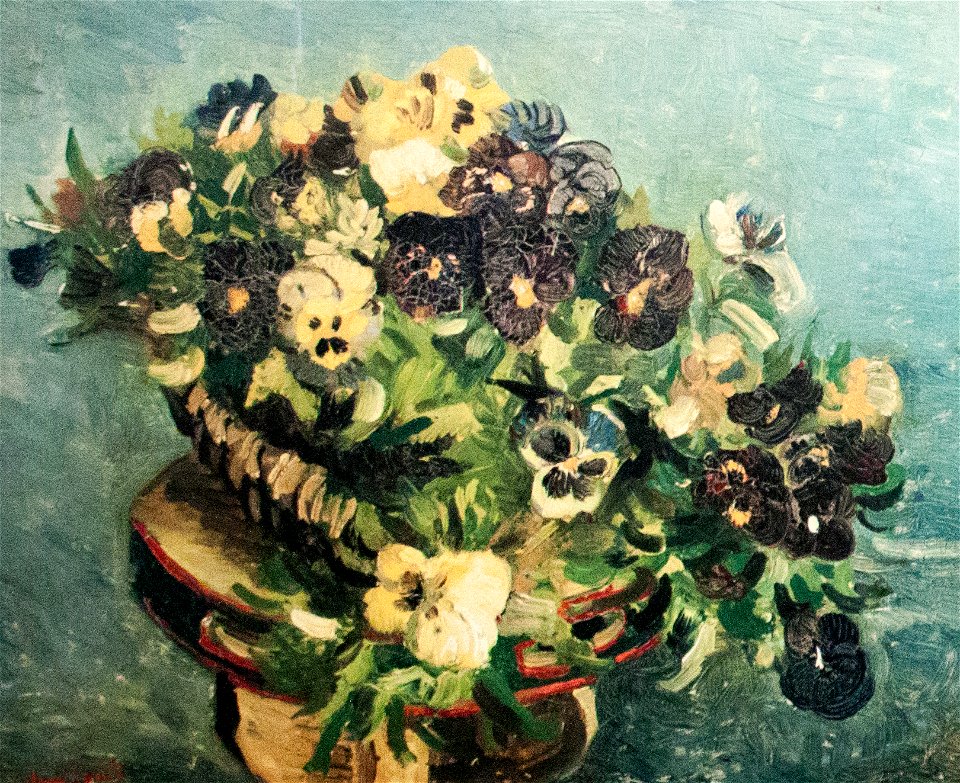 Tambourine with Pansies - My Dream
