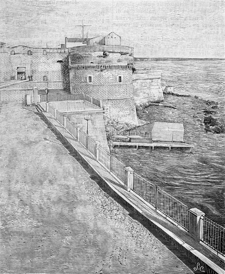 Taranto – Castello Sant’Angelo (xilografia)