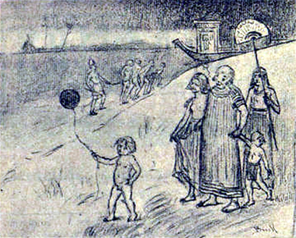 Tanqueu les portes! il·lustració d’un text de Josep Pin i Soler - Joan Brull i Vinyoles (1863-1912)