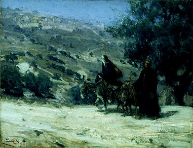 Henry Ossawa Tanner - Flight into Egypt (1899)