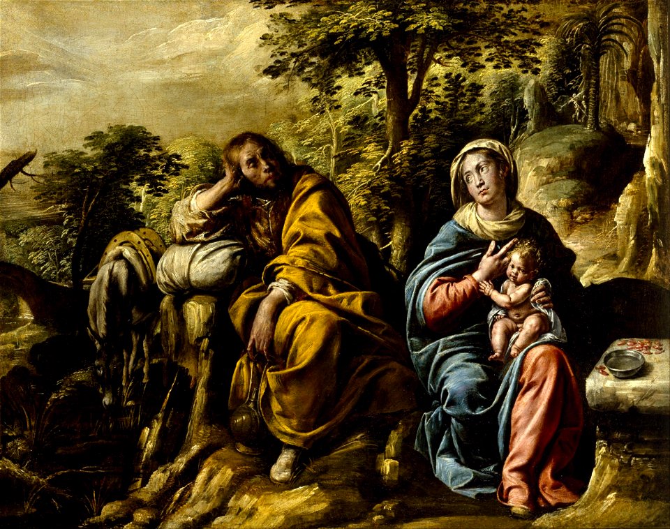 Tanzio da Varallo - The Rest on the Flight into Egypt - Google Art Project