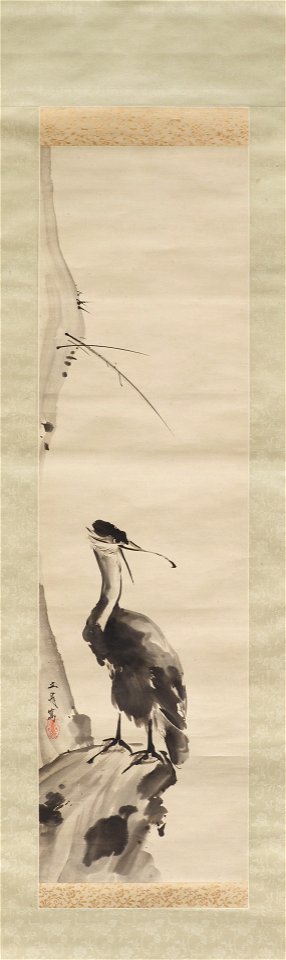 Tani Buncho - Cormorant in the style of Miyamoto Musashi - 2012.71.3 - Yale University Art Gallery