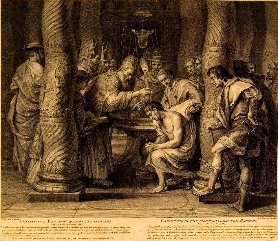 Tardieu Nicolas-Henri-Baptême de Constantin