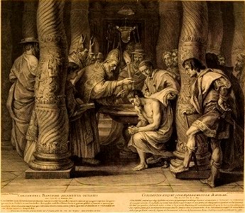 Tardieu Nicolas-Henri-Baptême de Constantin