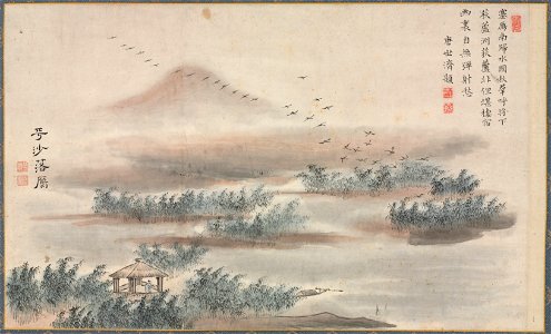 Tani Bunchō - One of Eight Views of Xiao and Xiang Rivers - 1980.188.4 - Cleveland Museum of Art