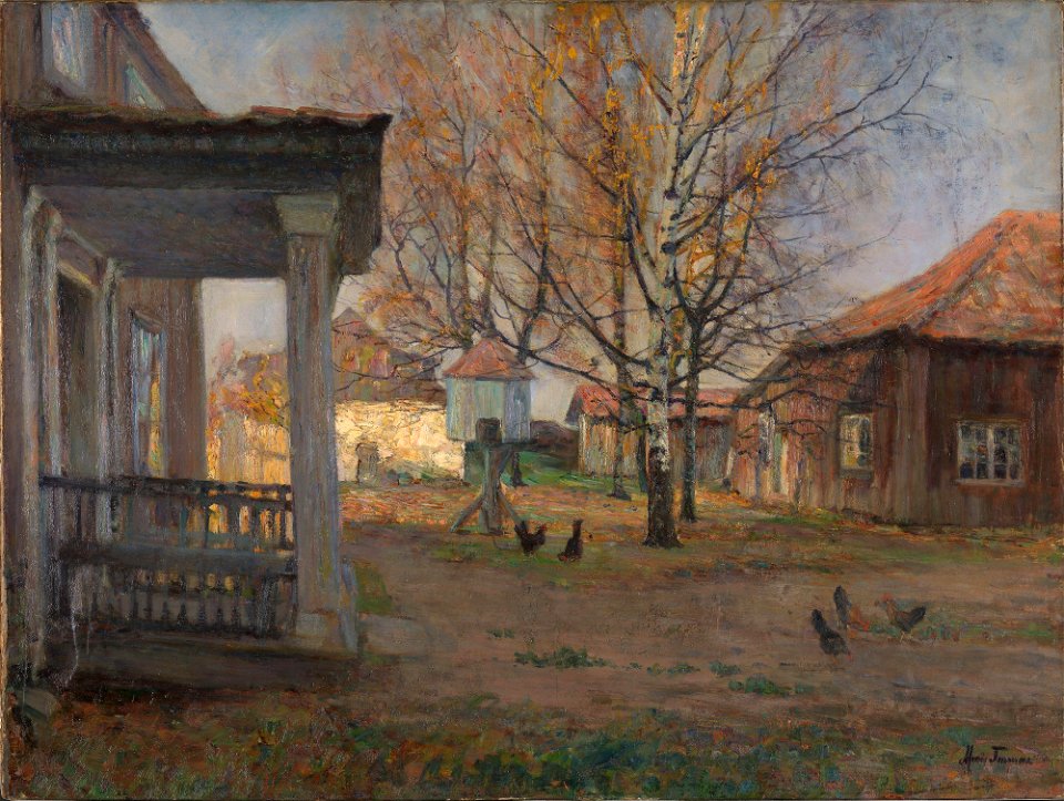 Marie Tannæs - Vøyenvollen Farm in Oslo in late Autumn - NG.M.00739 - National Museum of Art, Architecture and Design