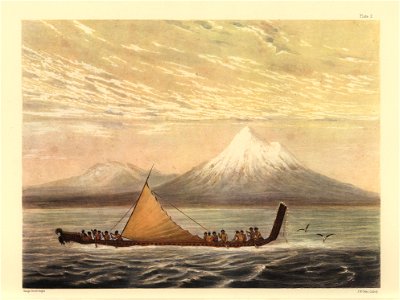 TARANAKI, OR MOUNT EGMONT, The New Zealanders Illustrated, 1847