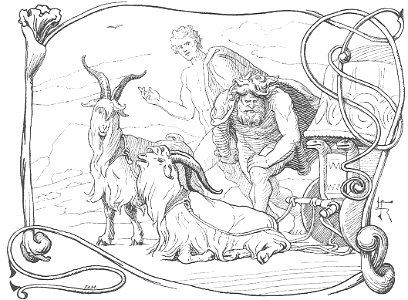 Tanngrisnir and Tanngnjóstr by Frølich