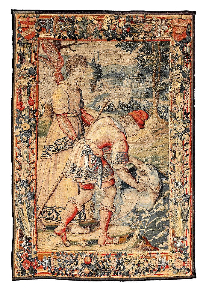 Tapisserie Delft Tobias 17Jh