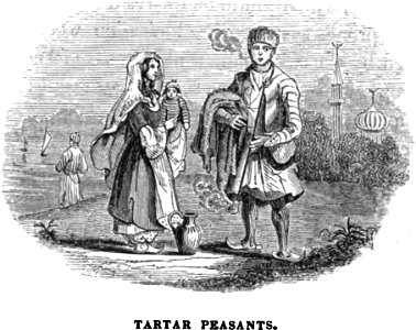 Tartar Peasants. Travels in Circassia, Krim-tartary, &c. Free illustration for personal and commercial use.