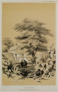 Tarsous Vue prise dans les jardins prés de la ville - Laborde Léon Emmanuel Simon Joseph - 1838
