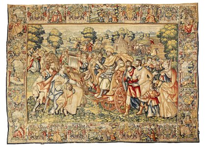 Tapisserie Brüssel Jephta und seine Tochter c1630