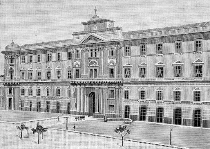 Taranto – Palazzo degli Uffici (xilografia)