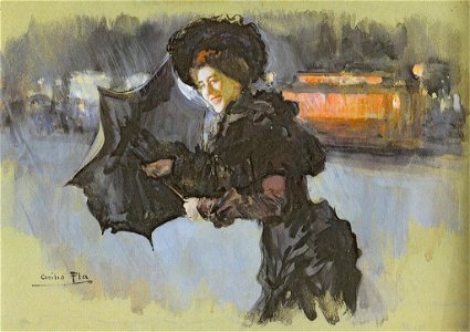 Tarde de lluvia (Cecilio Plá, 1903)