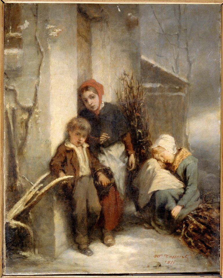 Tassaert, Octave Nicolas François (dit Octave) - La porte fermée - 92.1 - Musée de la Vie romantique