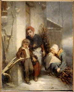 Tassaert, Octave Nicolas François (dit Octave) - La porte fermée - 92.1 - Musée de la Vie romantique