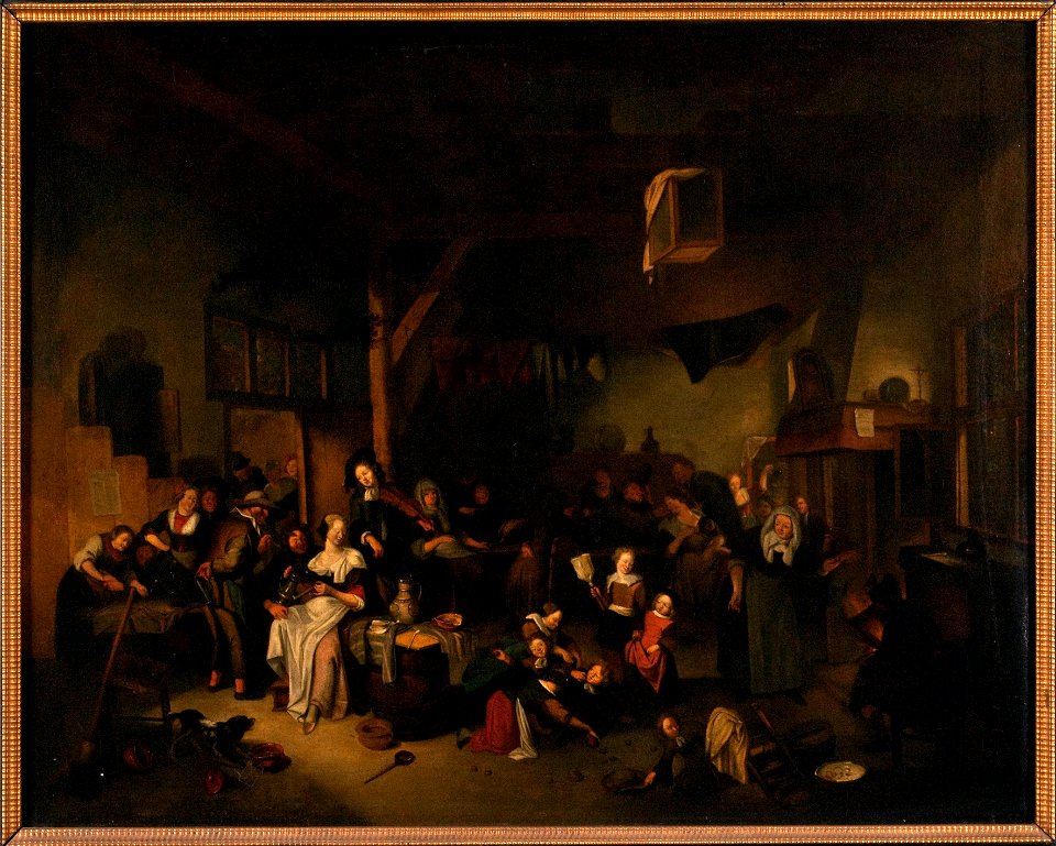 Tavern Scene (Richard Brakenburgh) - Nationalmuseum - 19236