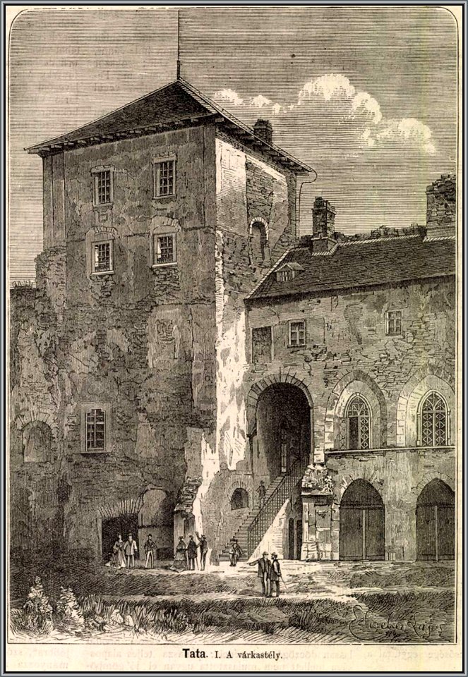 Tata, várkastély. Mo. és a Nagyvilág, 1874