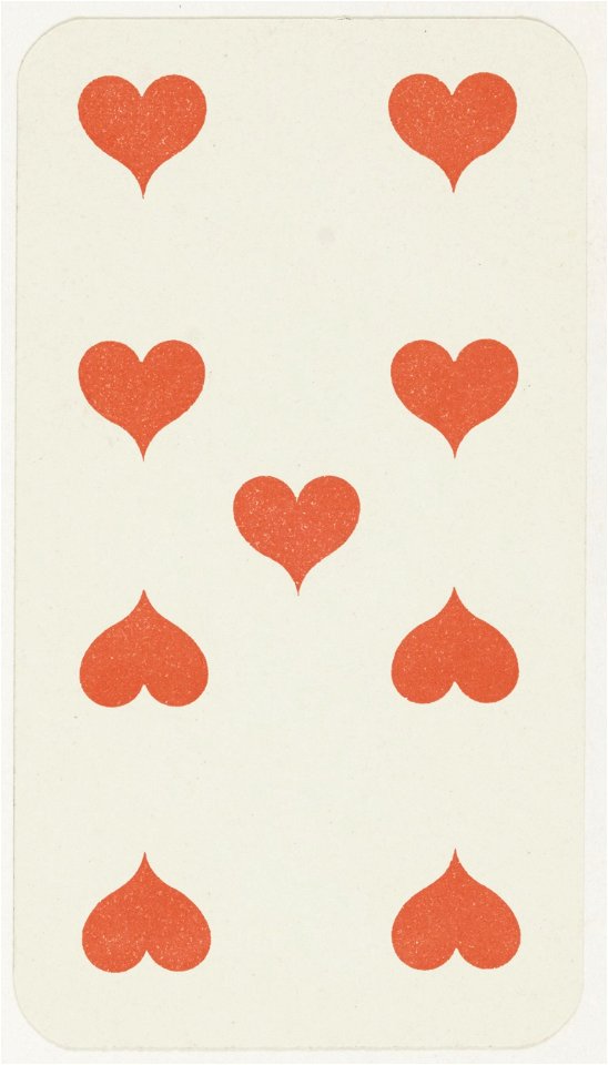 Tarot nouveau - Grimaud - 1898 - Hearts - 09