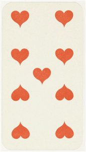 Tarot nouveau - Grimaud - 1898 - Hearts - 09