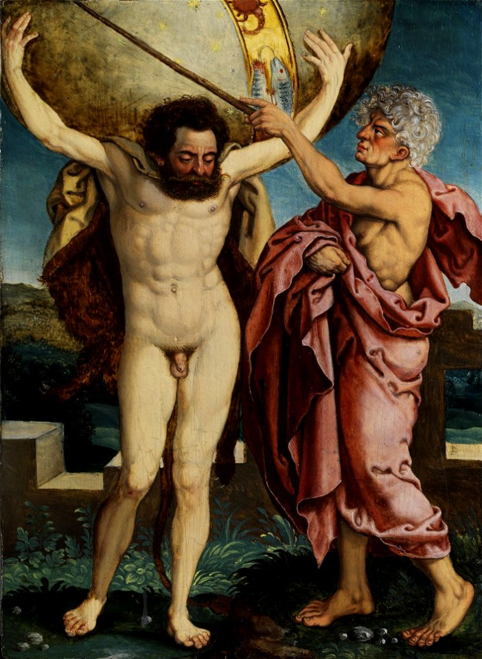 Taten des Herakles dt 16Jh Atlas