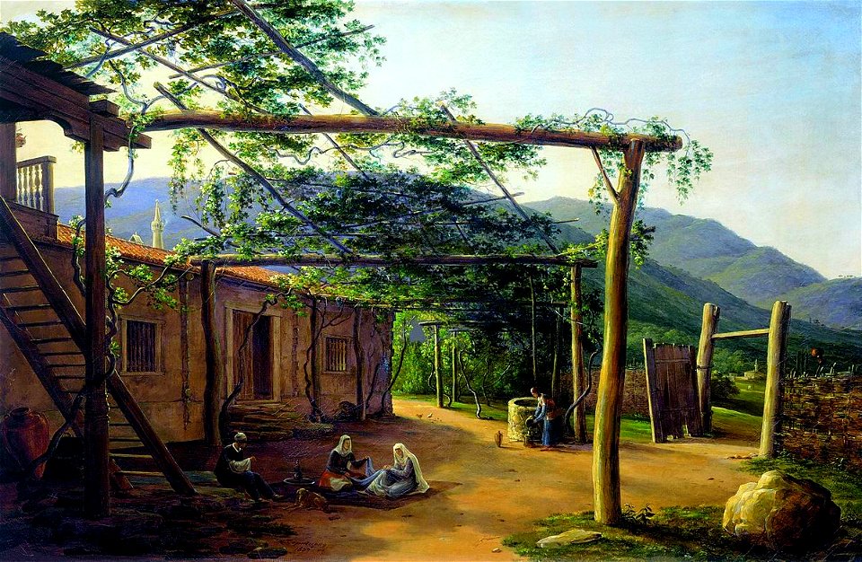 Tatar Courtyard in Crimea Nikanor Chernetsov (1839)