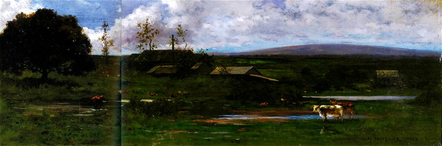 'Farm Scene, Hilo' by Jules Tavernier, 1886, Honolulu Museum of Art 3361.1