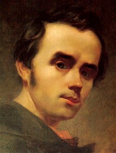 Taras Shevchenko selfportrait oil 1840-2. Free illustration for personal and commercial use.
