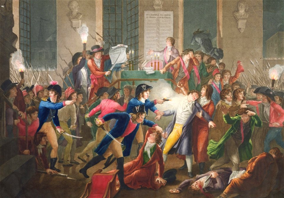 Jean-Joseph-François Tassaert - La Nuit du 9 au 10 thermidor an II, Arrestation de Robespierre
