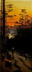 'Cañada Honda, Monterey' by Jules Tavernier, 1875