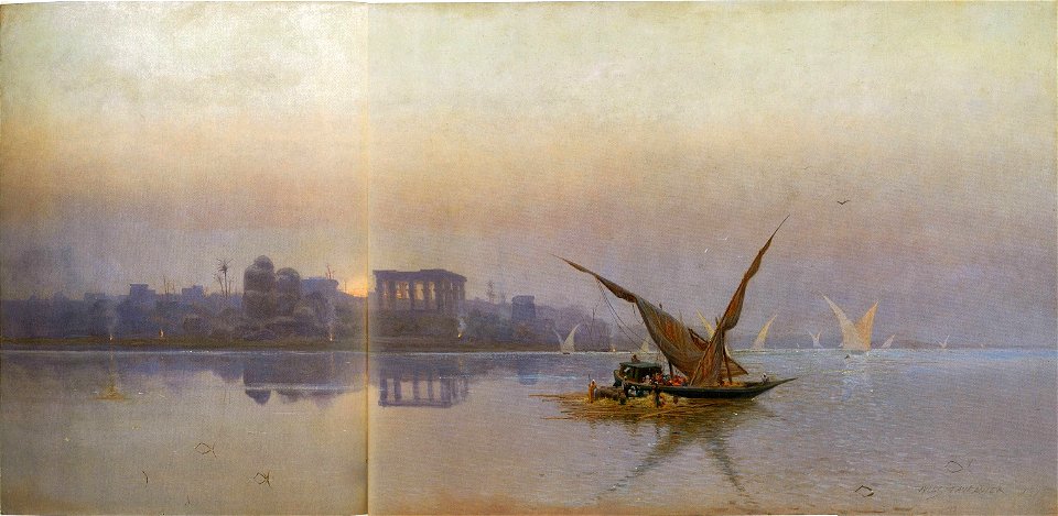 The Nile (Island of Phylae) by Jules Tavernier, 1879